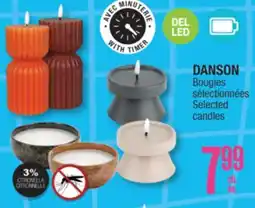 Jean Coutu DANSON Selected candles offer