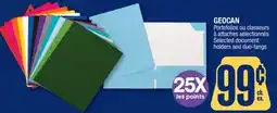 Jean Coutu GEOCAN Selected document holders and duo-tangs offer