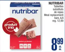 Jean Coutu NUTRIBAR Meal replacement bars offer