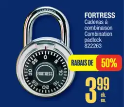 Jean Coutu FORTRESS Combination padlock offer