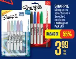 Jean Coutu SHARPIE Selected markers offer