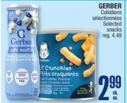 Jean Coutu GERBER Selected snacks offer