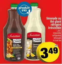 Super C Irresistible refrigerated lemonade or iced tea offer
