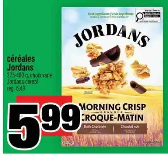 Super C céréales Jordans offer