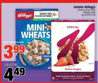 Super C CÉRÉALES KELLOGG'S offer
