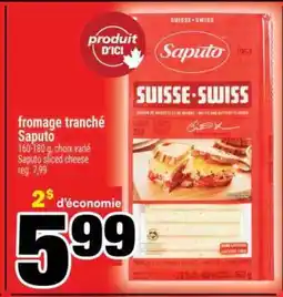 Super C FROMAGE TRANCHÉ SAPUTO offer