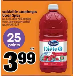 Super C cocktail de canneberges Ocean Spray offer