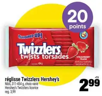 Super C RÉGLISSE TWIZZLERS HERSHEY'S offer