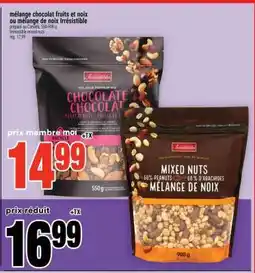 Super C mélange chocolat fruits et noix ou mélange de noix Irrésistible offer