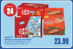 Wholesale Club SINGLE CHOCOLATE BARS, 24'S offer