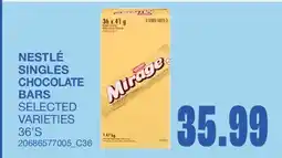 Wholesale Club NESTLÉ SINGLES CHOCOLATE BARS offer