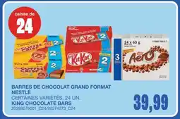 Wholesale Club BARRES DE CHOCOLAT GRAND FORMAT, 24 UN offer