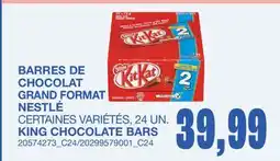 Wholesale Club BARRES DE CHOCOLAT GRAND FORMAT NESTLÉ offer