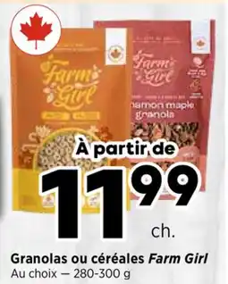 Val-Mont Granolas ou céréales Farm Girl offer