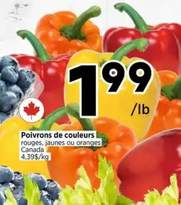 Val-Mont Poivrons de couleurs rouges, jaunes ou oranges offer