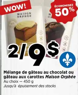 Val-Mont Mélange de gâteau au chocolat ou gâteau aux carottes Maison Orphée offer