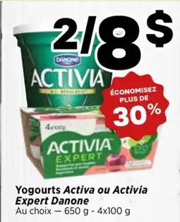 Val-Mont Yogourts Activa ou Activia Expert Danone offer