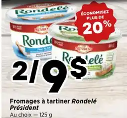 Val-Mont Fromages à tartiner Rondelé Président offer