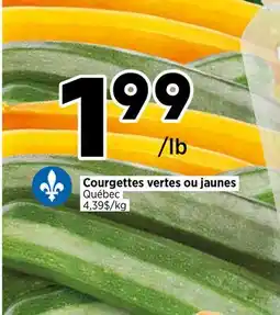 Val-Mont Courgettes vertes ou jaunes offer