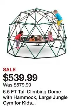 Wayfair 6.5 FT Tall Climbing Dome with Hammock, Large Jungle Gym for Kids Outdoor Backyard offer