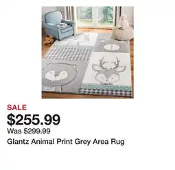 Wayfair Glantz Animal Print Grey Area Rug offer