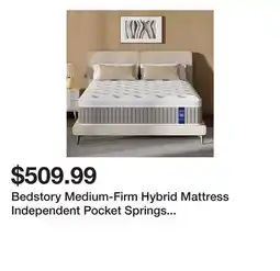 Wayfair Bedstory Medium-Firm Hybrid Mattress Independent Pocket Springs With Five-Zone Ergonomic Support offer