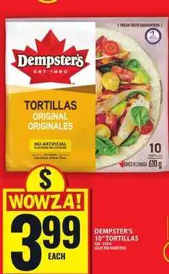 Food Basics DEMPSTER'S 10 TORTILLAS offer