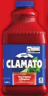 Food Basics MOTT'S CLAMATO COCKTAIL OR NESTEA ICED TEA offer