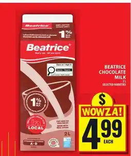 Food Basics BEATRICE CHOCOLATE MILK offer