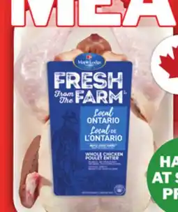 Food Basics FRESH FROM THE FARM OR ZABIHA HALAL WHOLE CHICKEN offer