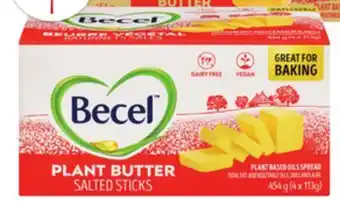 Food Basics BECEL PLANT BASED BUTTER OR BUTTER STICKS offer