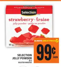 Food Basics SELECTION JELLY POWDER offer