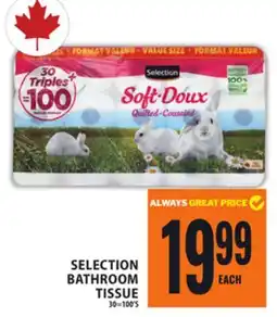 Food Basics SELECTION BATHROOM TISSUE offer