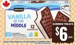 Food Basics SELECTION VANILLA IN THE MIDDLE SANDWICHES offer
