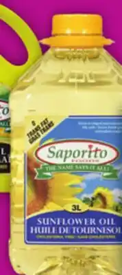 Food Basics SAPORITO VEGETABLE, CANOLA, SUNFLOWER OR CORN OIL offer