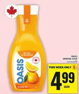 Food Basics OASIS ORANGE JUICE offer