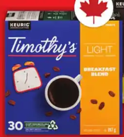 Food Basics TIMOTHY'S OR IRRESISTIBLES COFFEE CAPSULES offer