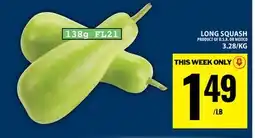 Food Basics LONG SQUASH offer
