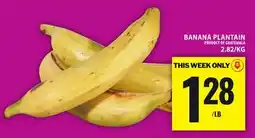 Food Basics BANANA PLANTAIN offer