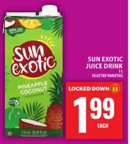 Food Basics SUN EXOTIC JUICE DRINK offer