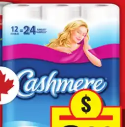 Food Basics CASHMERE BATHROOM TISSUE, SPONGE TOWELS ULTRA PAPER TOWELS OR SCOTTIES FACIAL TISSUE offer