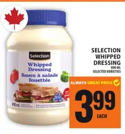 Food Basics SELECTION WHIPPED DRESSING offer