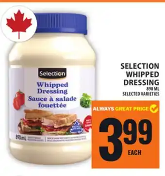 Food Basics SELECTION WHIPPED DRESSING offer