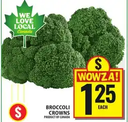 Food Basics BROCCOLI CROWNS offer