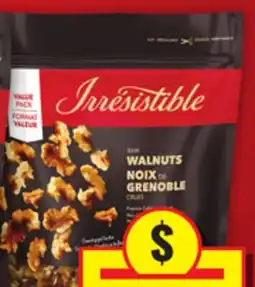 Food Basics IRRESISTIBLE WHOLE NATURAL ALMONDS, WALNUT HALVES & PIECES OR PISTACHIOS offer
