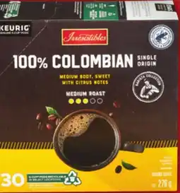 Food Basics TIMOTHY'S OR IRRESISTIBLES COFFEE CAPSULES offer