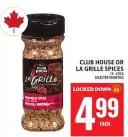 Food Basics CLUB HOUSE OR LA GRILLE SPICES offer