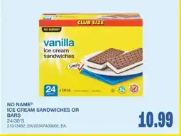 Wholesale Club ICE CREAM SANDWICHES OR BARS, 24/30'S offer