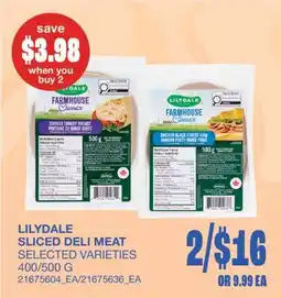 Wholesale Club SLICED DELI MEAT, 400/500 G offer