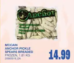 Wholesale Club ANCHOR PICKLE SPEARS BREADED offer